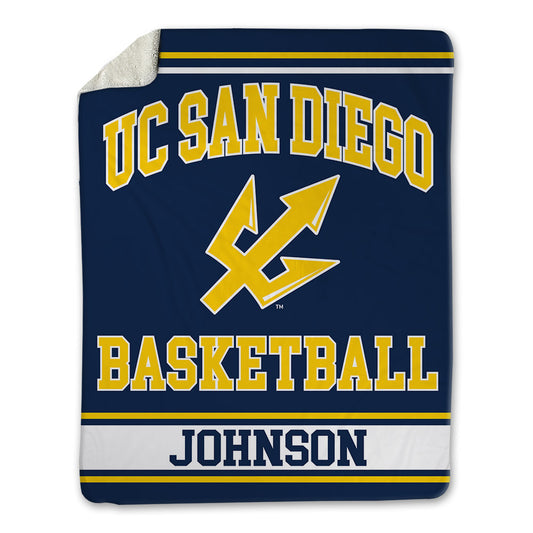 UCSD - NCAA Men's Basketball : Trap Johnson - Blanket-0