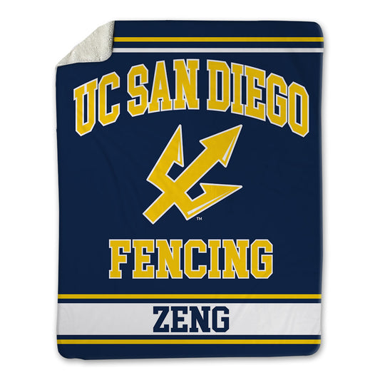 UCSD - NCAA Men's Fencing : Lucas Zeng - Blanket-0