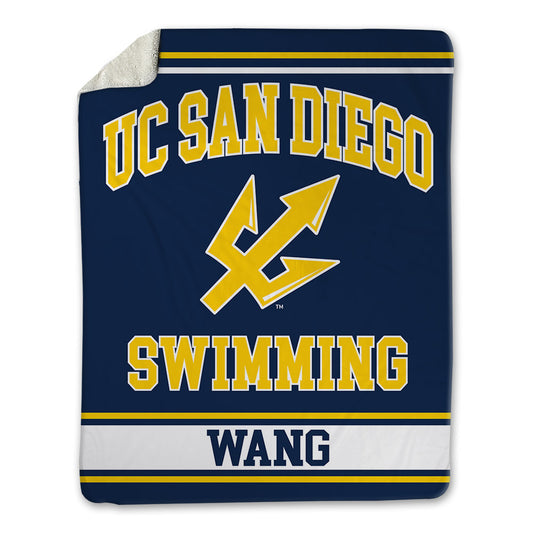UCSD - NCAA Men's Swimming : Jacob Wang - Blanket-0