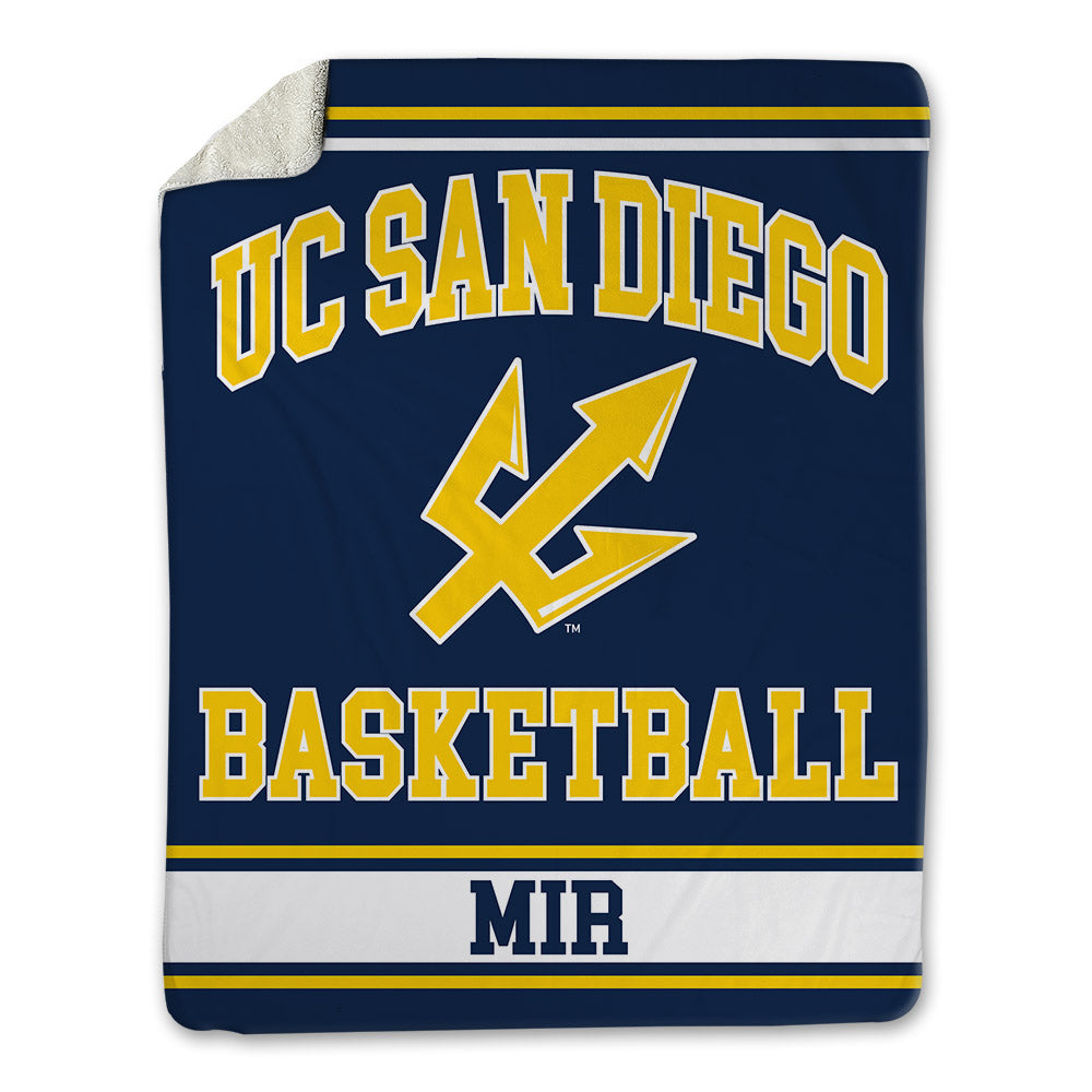 UCSD - NCAA Men's Basketball : Yaqub Mir - Blanket-0