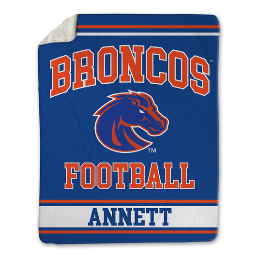 Boise State - NCAA Football : Kaleb Annett - Blanket-0