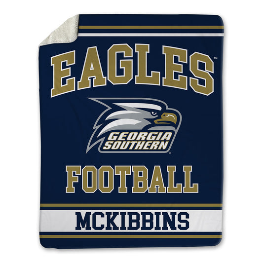 Georgia Southern - NCAA Football : Tayvian Mckibbins - Blanket-0