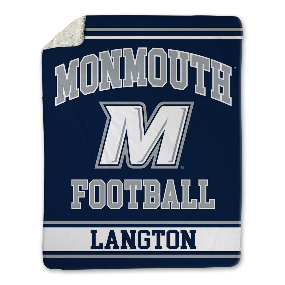 Monmouth - NCAA Football : Steven Langton - Blanket-0