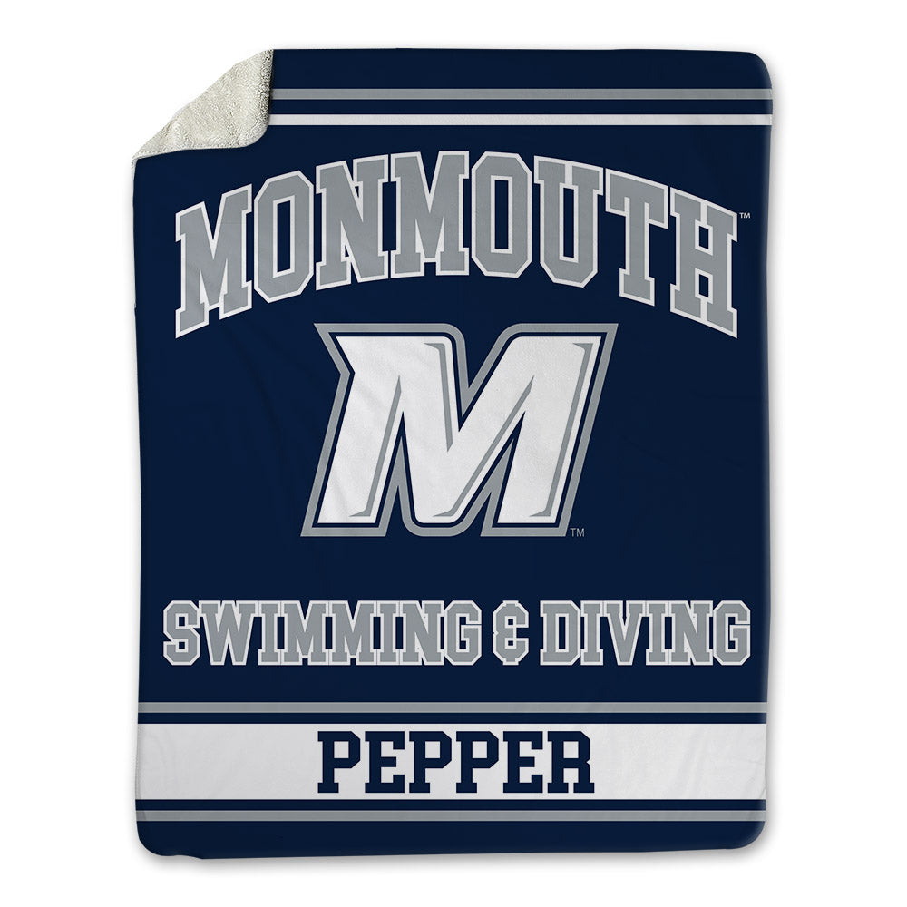 Monmouth - NCAA Women's Swimming & Diving : Corinne Pepper - Blanket-0