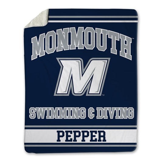 Monmouth - NCAA Women's Swimming & Diving : Corinne Pepper - Blanket-0