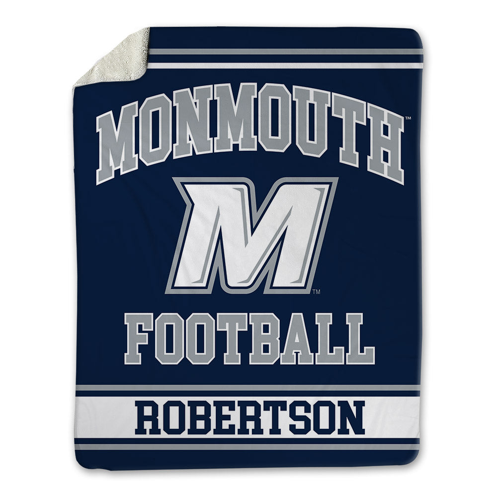 Monmouth - NCAA Football : Derek Robertson - Blanket-0