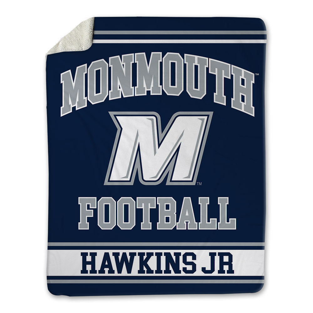 Monmouth - NCAA Football : Adrian Hawkins Jr - Blanket-0
