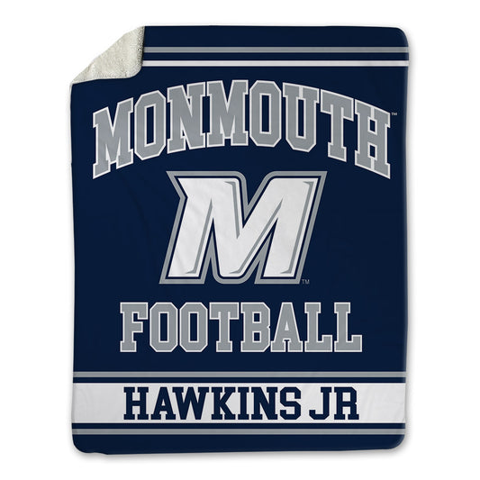 Monmouth - NCAA Football : Adrian Hawkins Jr - Blanket-0