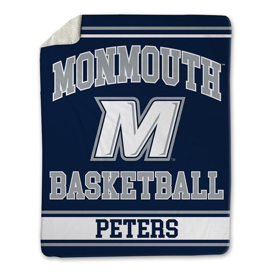 Monmouth - NCAA Men's Basketball : Quinn Peters - Blanket-0