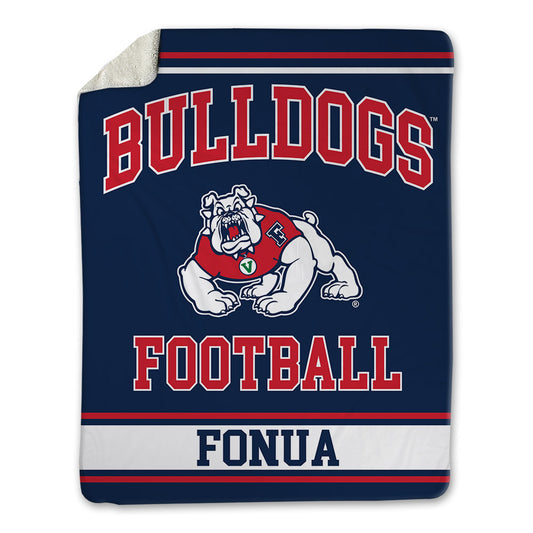 Fresno State - NCAA Football : Edward Fonua - Blanket-0
