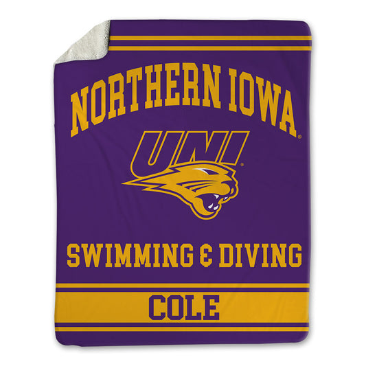 Northern Iowa - NCAA Women's Swimming & Diving : Aspen Cole - Blanket-0