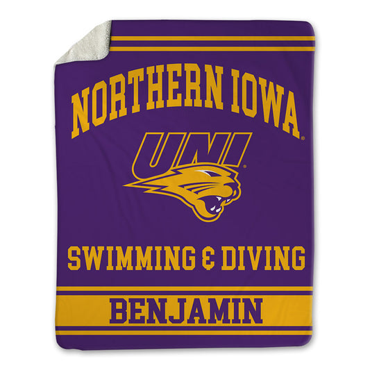 Northern Iowa - NCAA Women's Swimming & Diving : Crystal Benjamin - Blanket-0
