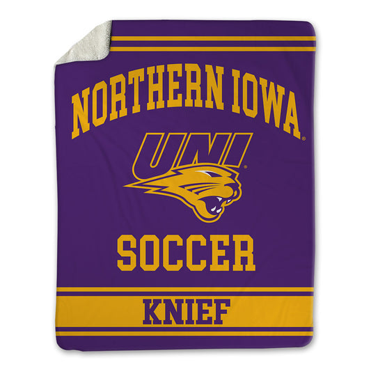 Northern Iowa - NCAA Women's Soccer : Kylie Knief - Blanket-0