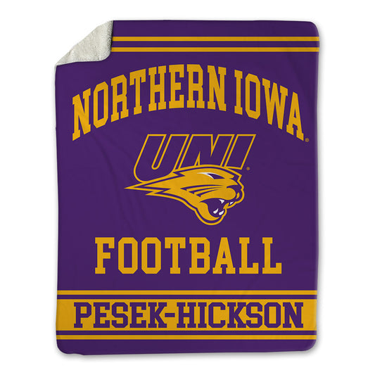 Northern Iowa - NCAA Football : Amauri Pesek-Hickson - Blanket-0