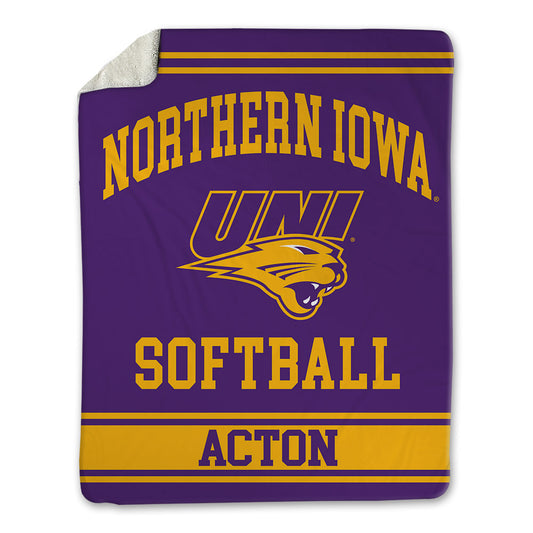 Northern Iowa - NCAA Softball : Brynn Acton - Blanket-0