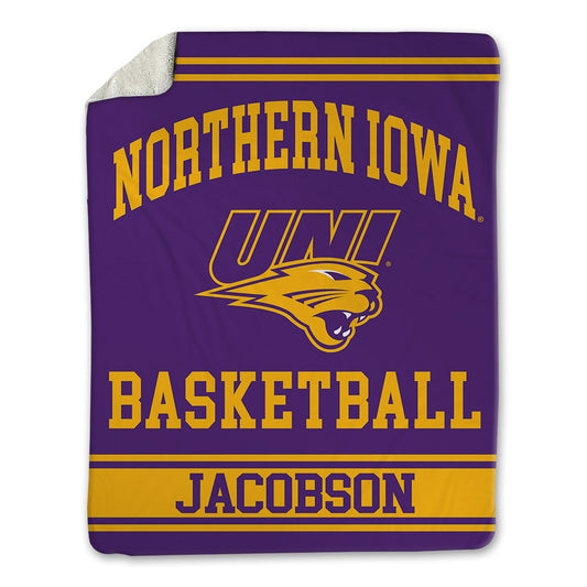 Northern Iowa - NCAA Men's Basketball : Hunter Jacobson - Blanket-0