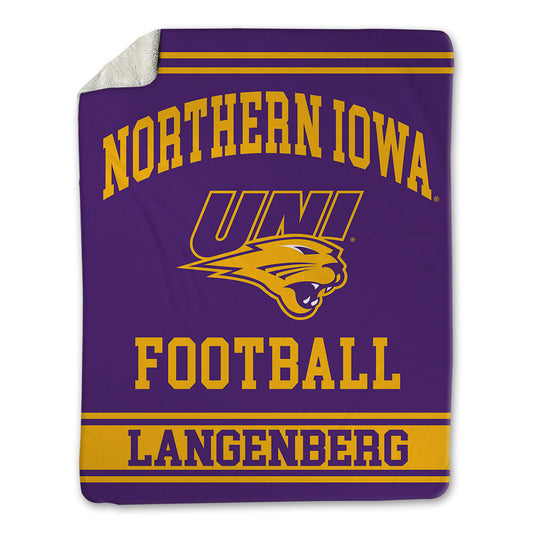 Northern Iowa - NCAA Football : Tucker Langenberg - Blanket-0