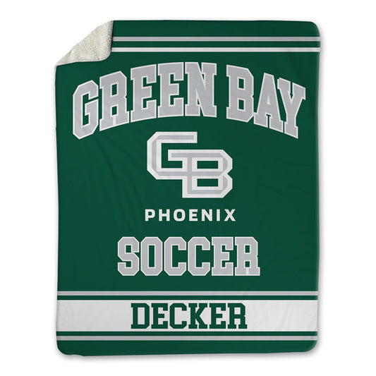 UW Green Bay - NCAA Women's Soccer : Veronica Decker - Blanket-0