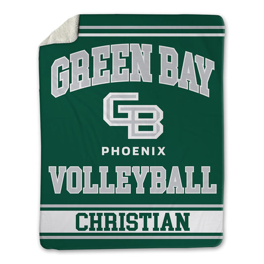 UW Green Bay - NCAA Women's Volleyball : Layla Christian - Blanket-0