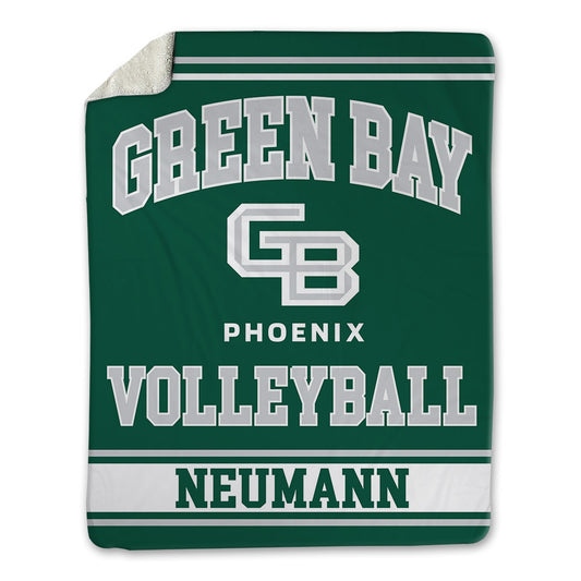 UW Green Bay - NCAA Women's Volleyball : Olivia Neumann - Blanket-0