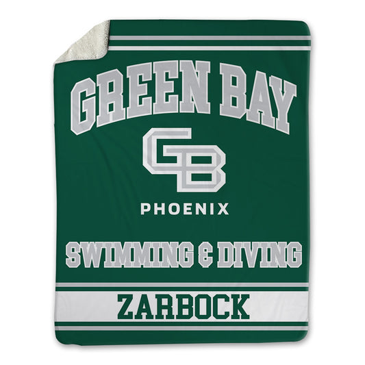 UW Green Bay - NCAA Men's Swimming & Diving : Tyler Zarbock - Blanket-0