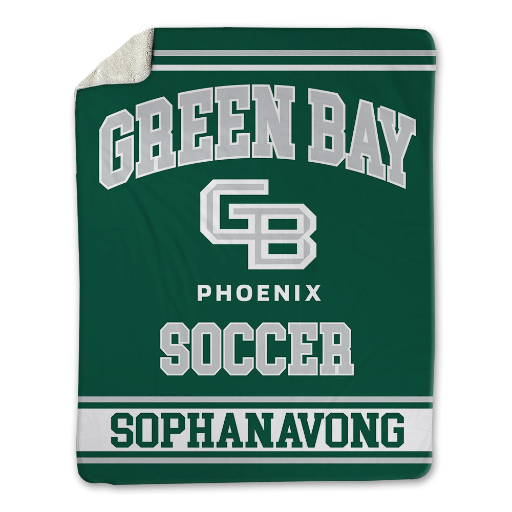 UW Green Bay - NCAA Men's Soccer : Myles Sophanavong - Blanket-0
