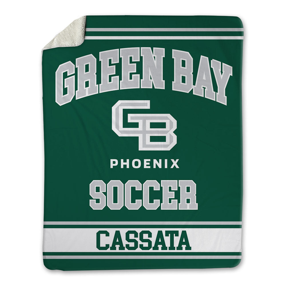 UW Green Bay - NCAA Women's Soccer : Audrey Cassata - Blanket-0