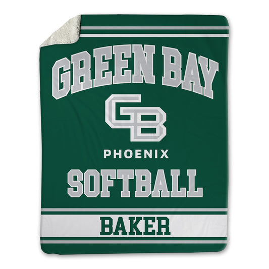 UW Green Bay - NCAA Softball : Madyson Baker - Blanket-0