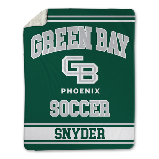 UW Green Bay - NCAA Men's Soccer : Josh Snyder - Blanket-0