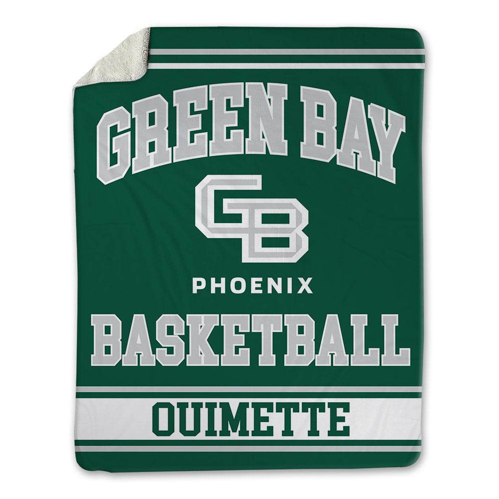 UW Green Bay - NCAA Women's Basketball : Julianna Ouimette - Blanket-0