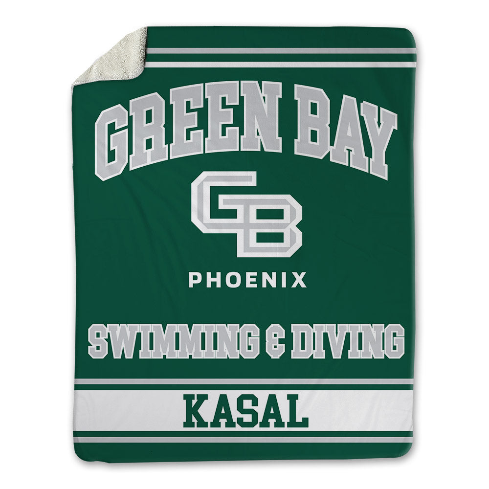 UW Green Bay - NCAA Men's Swimming & Diving : Max Kasal - Blanket-0