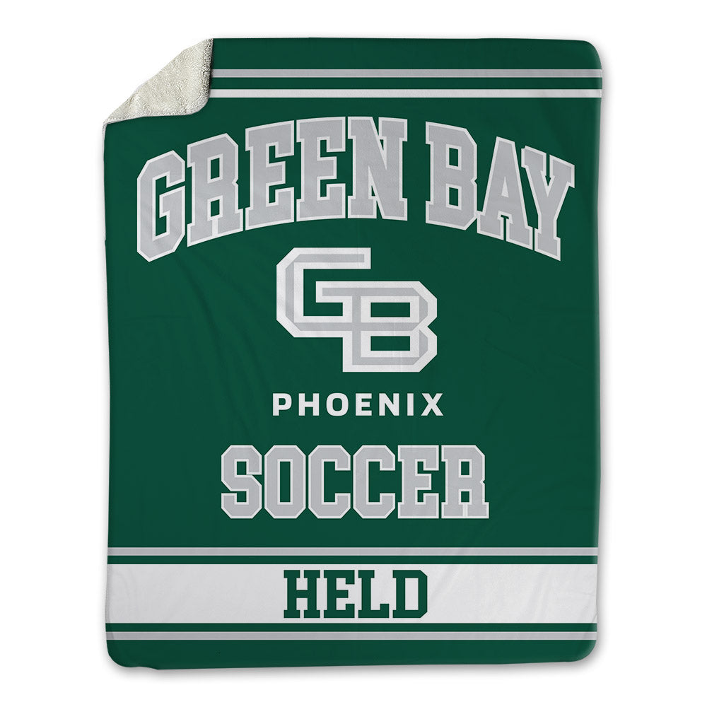 UW Green Bay - NCAA Men's Soccer : Kamden Held - Blanket-0