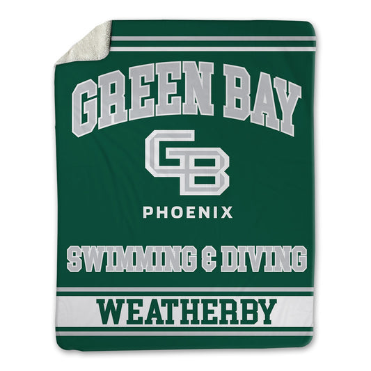 UW Green Bay - NCAA Women's Swimming & Diving : Laney Weatherby - Blanket-0