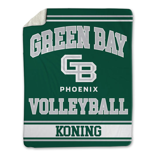 UW Green Bay - NCAA Women's Volleyball : Gillian Koning - Blanket-0