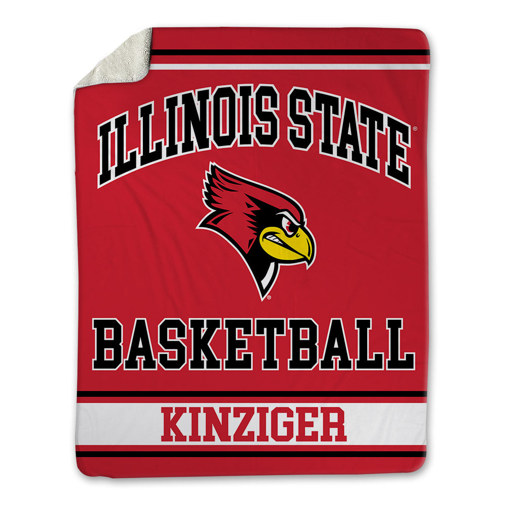 Illinois State - NCAA Men's Basketball : Johnny Kinziger - Blanket-0