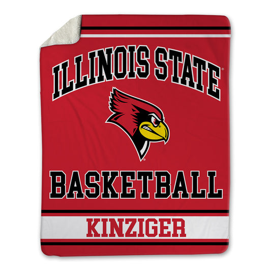 Illinois State - NCAA Men's Basketball : Johnny Kinziger - Blanket-0