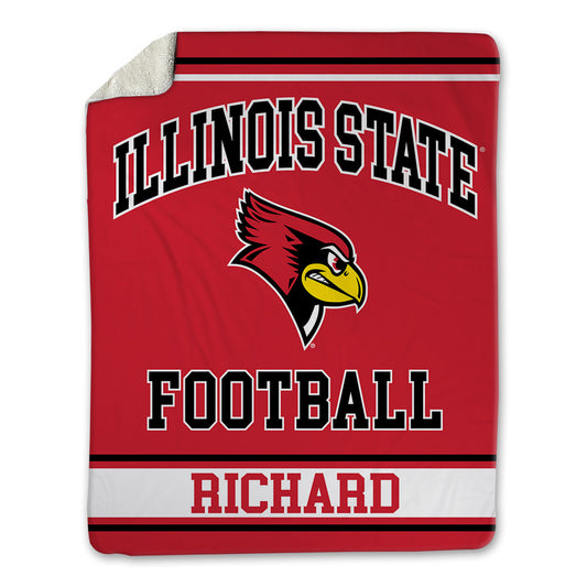 Illinois State - NCAA Football : CJ Richard - Blanket-0