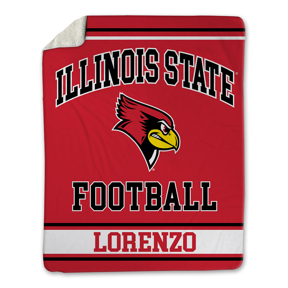 Illinois State - NCAA Football : Christian Lorenzo - Blanket-0