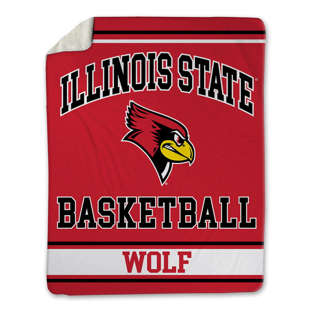 Illinois State - NCAA Men's Basketball : Landon Wolf - Blanket-0