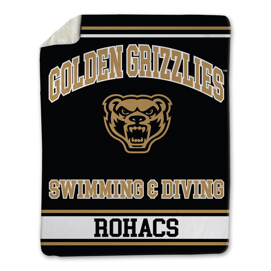 Oakland - NCAA Men's Swimming & Diving : Caleb Rohacs - Blanket-0