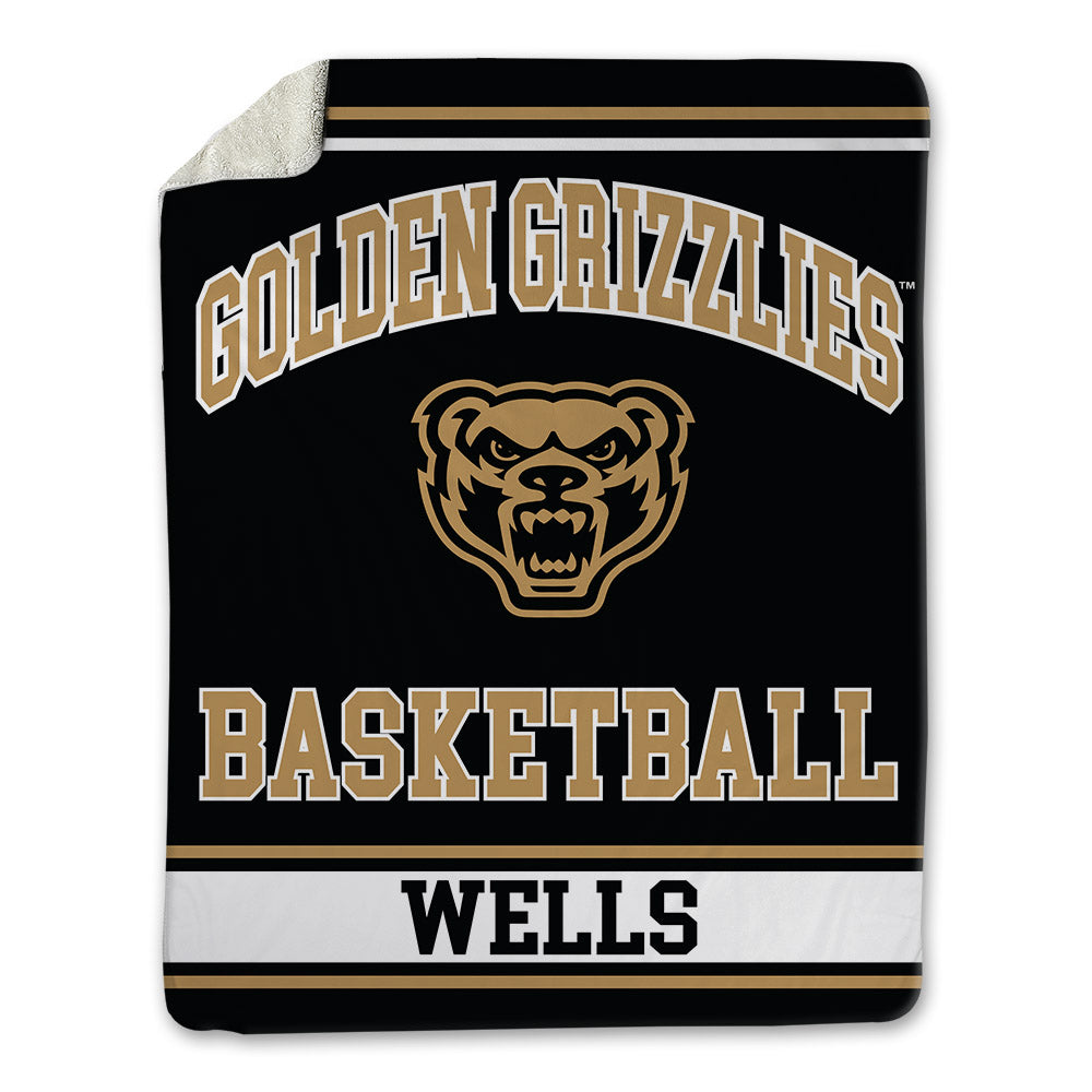 Oakland - NCAA Men's Basketball : Ziare Wells - Blanket-0