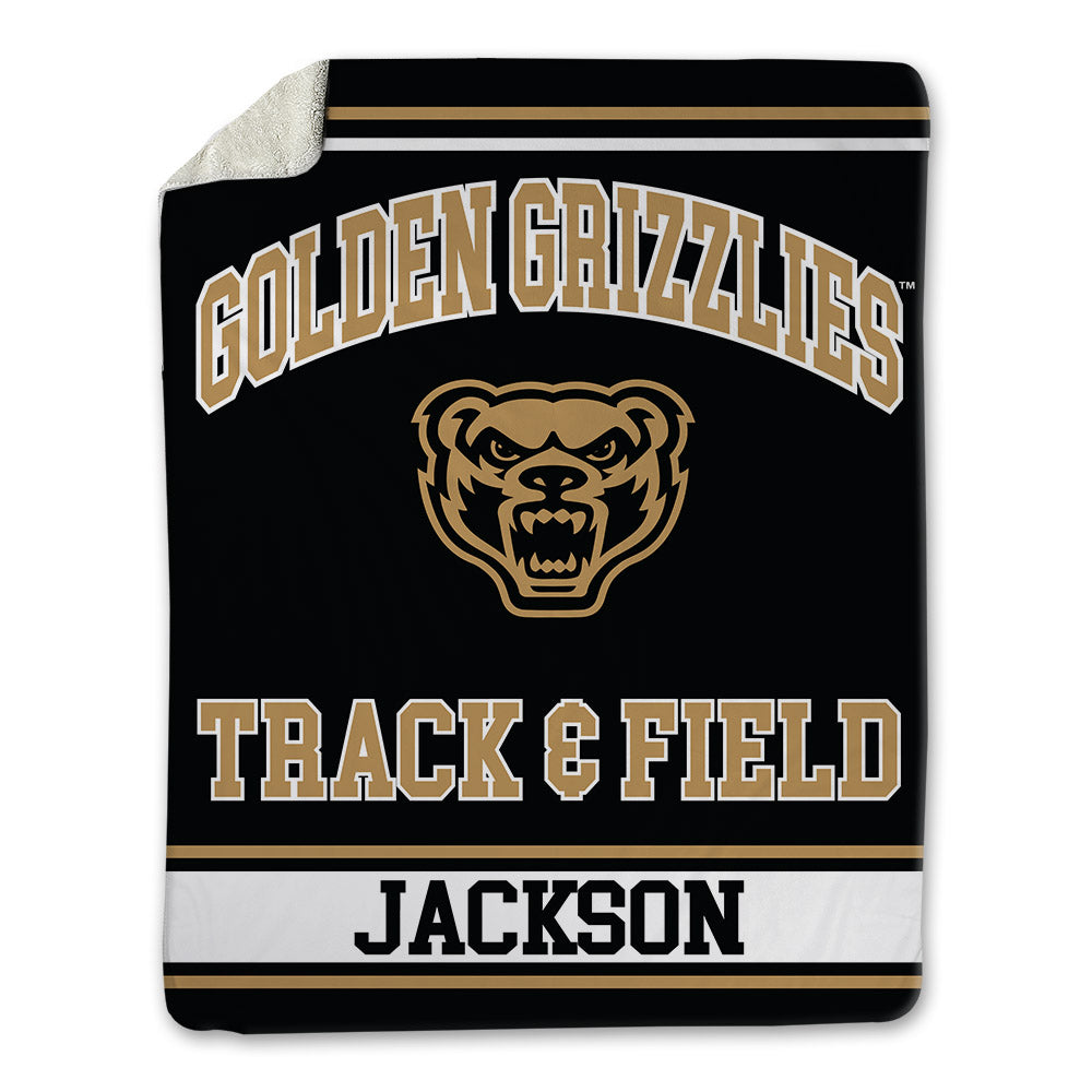 Oakland - NCAA Men's Track & Field : Romario Jackson - Blanket-0