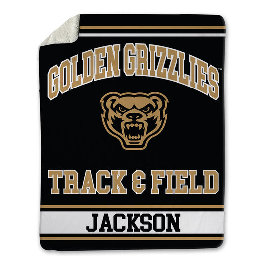 Oakland - NCAA Men's Track & Field : Romario Jackson - Blanket-0