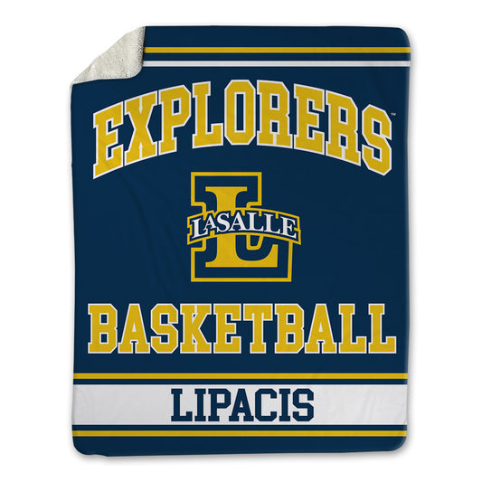 La Salle - NCAA Men's Basketball : Maximillian Lipacis - Blanket-0