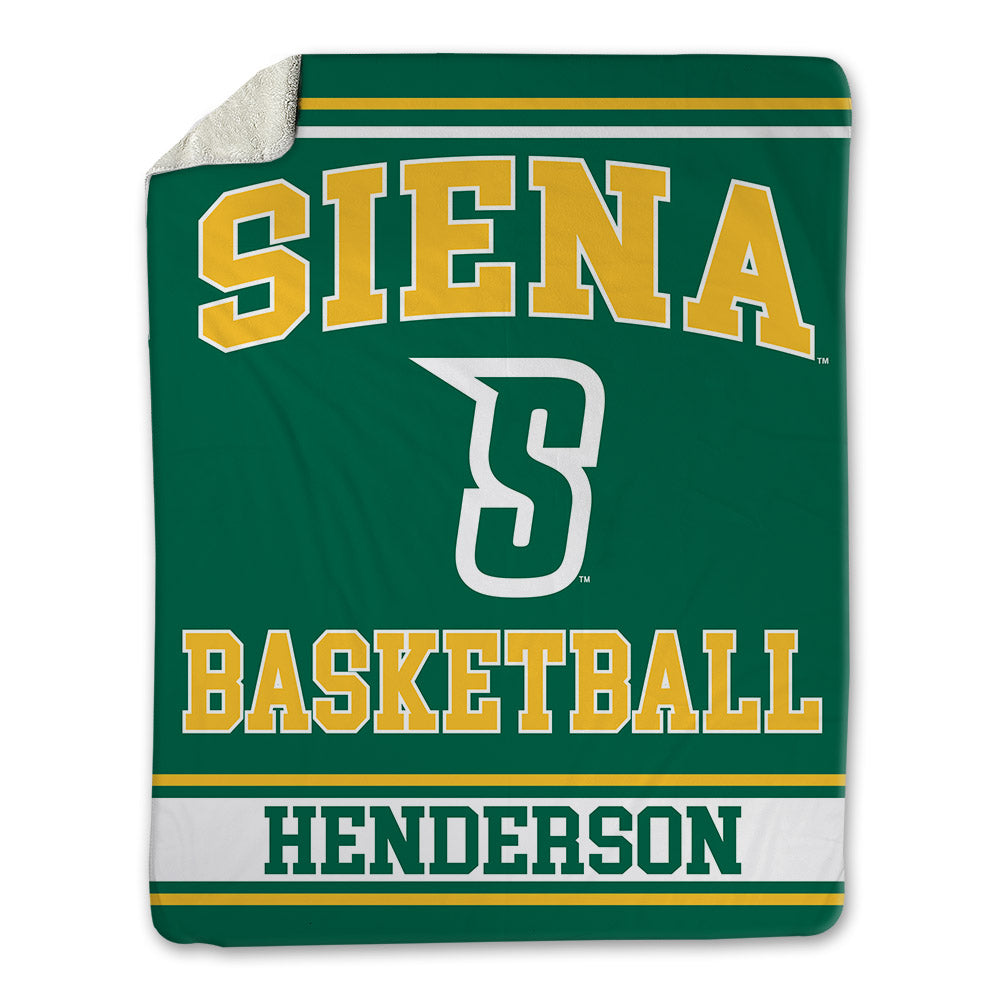 Siena - NCAA Men's Basketball : Isaiah Henderson - Blanket-0