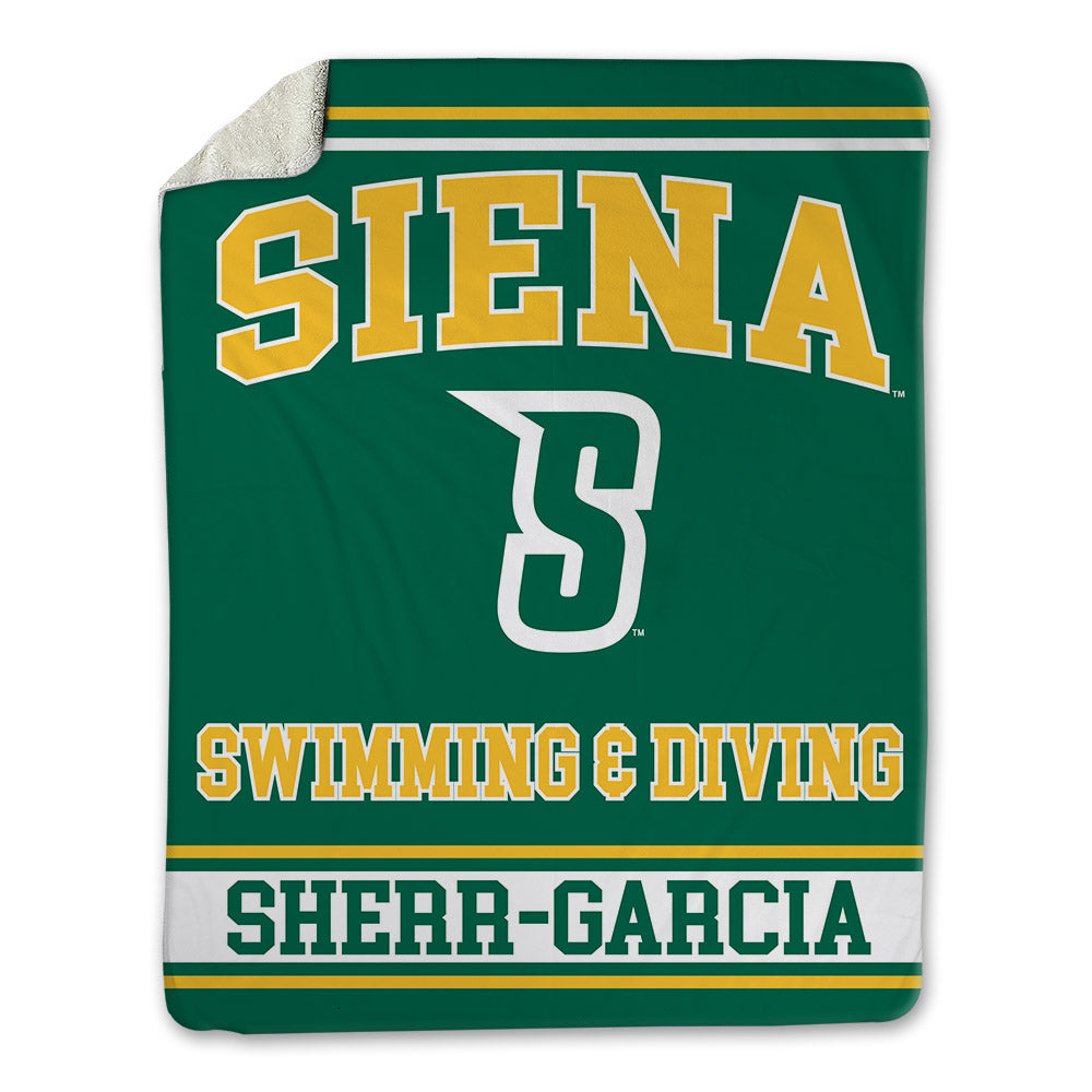 Siena - NCAA Women's Swimming & Diving : bette sherr-garcia - Blanket-0