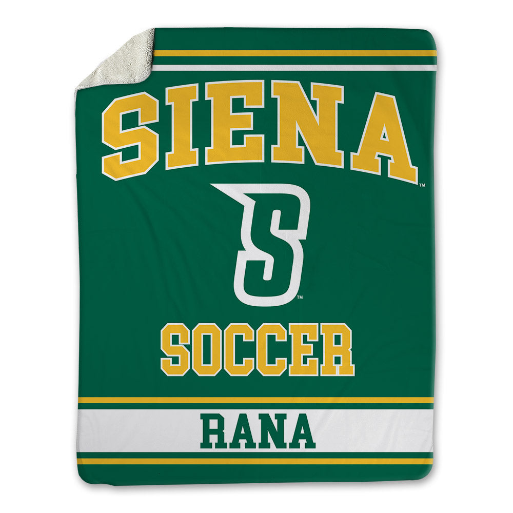 Siena - NCAA Men's Soccer : Nicky Rana - Blanket-0
