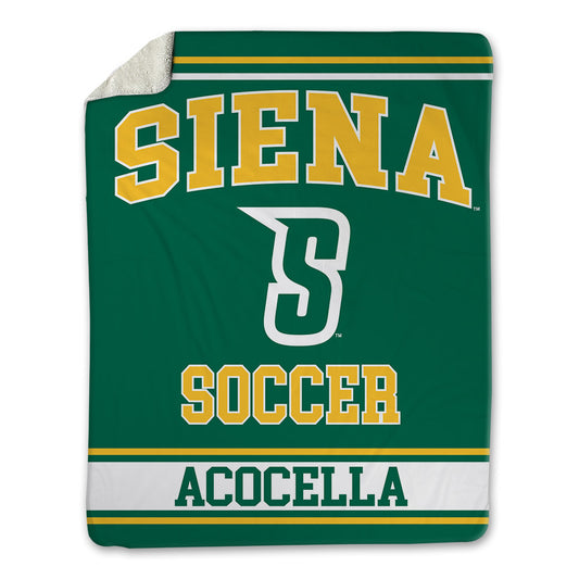 Siena - NCAA Men's Soccer : Nico Acocella - Blanket-0