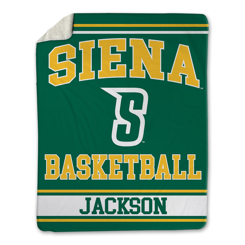 Siena - NCAA Men's Basketball : Marcus Jackson - Blanket-0