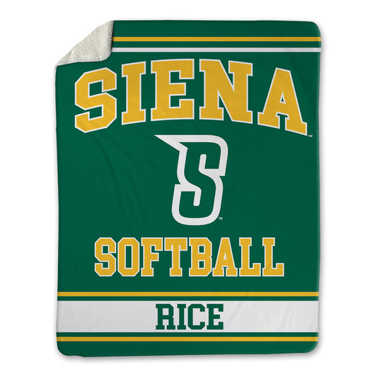 Siena - NCAA Softball : Karissa Rice - Blanket-0